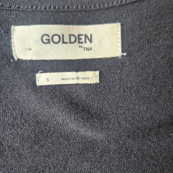 Aritzia Golden Tna Black Preppy Knit Dress  Dark Academia Stretchy Comfortable - Picture 11 of 11